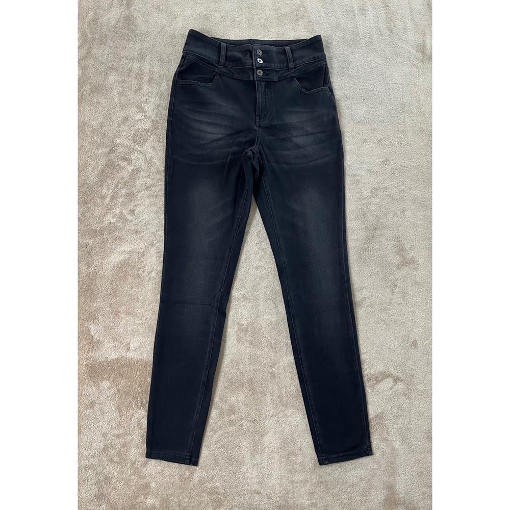 Halara High Waisted Skinny Jeans Women's Size S Gray Black Stretchy Denim NEW